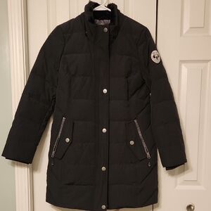 Women's Arctic Expedition Down Black Puffer Coat Size XXS